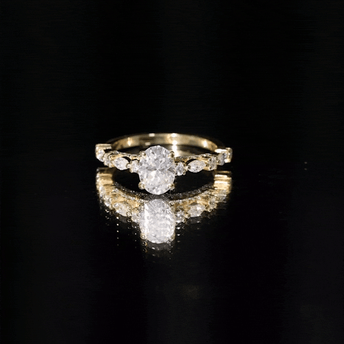 1.2 Carat IGI Certified Oval Cut Lab Grown Diamond Solitaire Engagement Ring