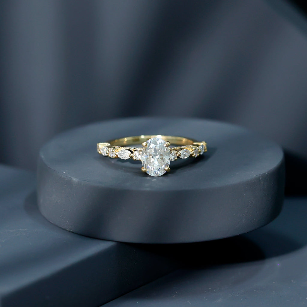 1.2 Carat IGI Certified Oval Cut Lab Grown Diamond Solitaire Engagement Ring