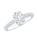 1.2 Carat Oval Shaped Lab Grown Diamond Engagement Ring with IGI Certificate