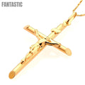 14K Gold Crucifix Pendant