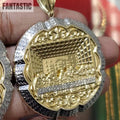 Colgante La Última Cena Redondeado | Oro de 14K tamaño mediano