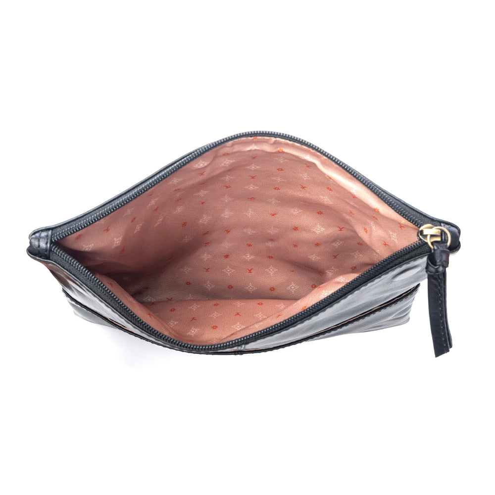 Yellowstone Palisade Clutch mit Nieten in Ash
