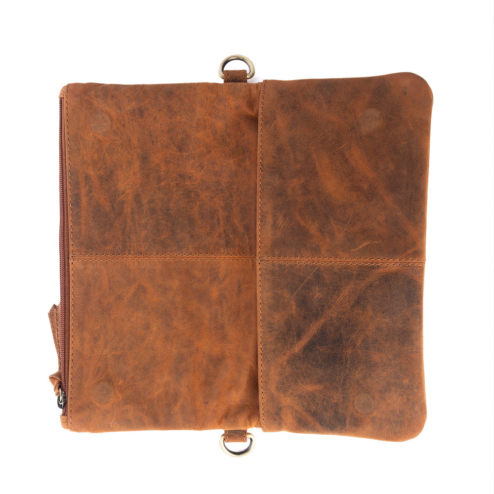 Yellowstone Palisade Clutch mit Nieten in Amber