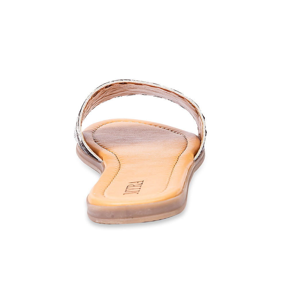 Chanclas de cuero con pelo Myra Lettie Ridge para mujer - Sandalias de estilo occidental con suela suave para comodidad informal