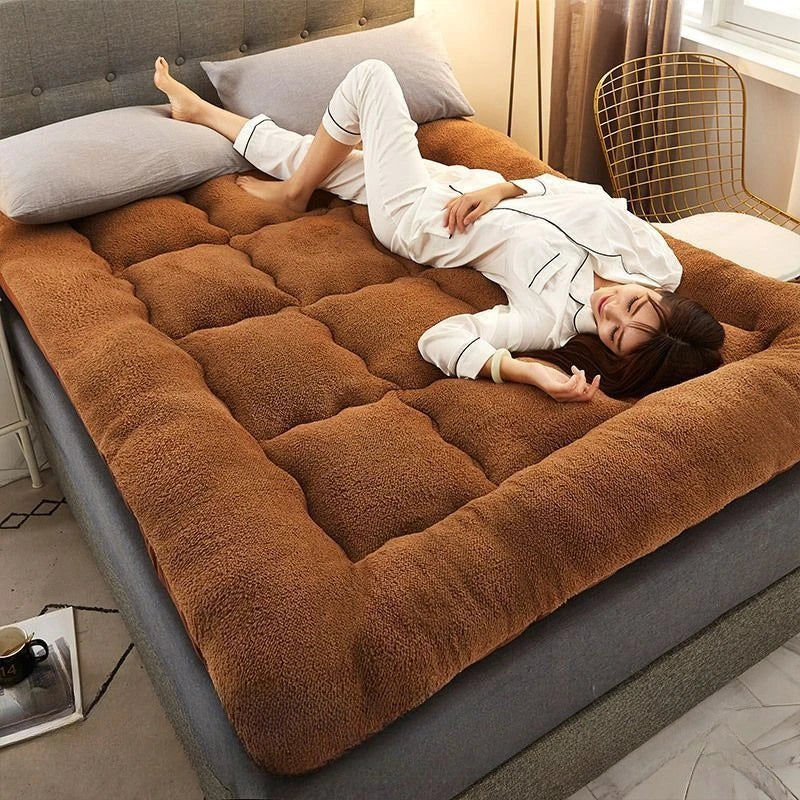 Newest Thickened Warm Lamb Wool Mattress Tatami Mattress Student Dormitory Mattress Non-Slip Foldable for Bedroom Sofa Bed 매트리스