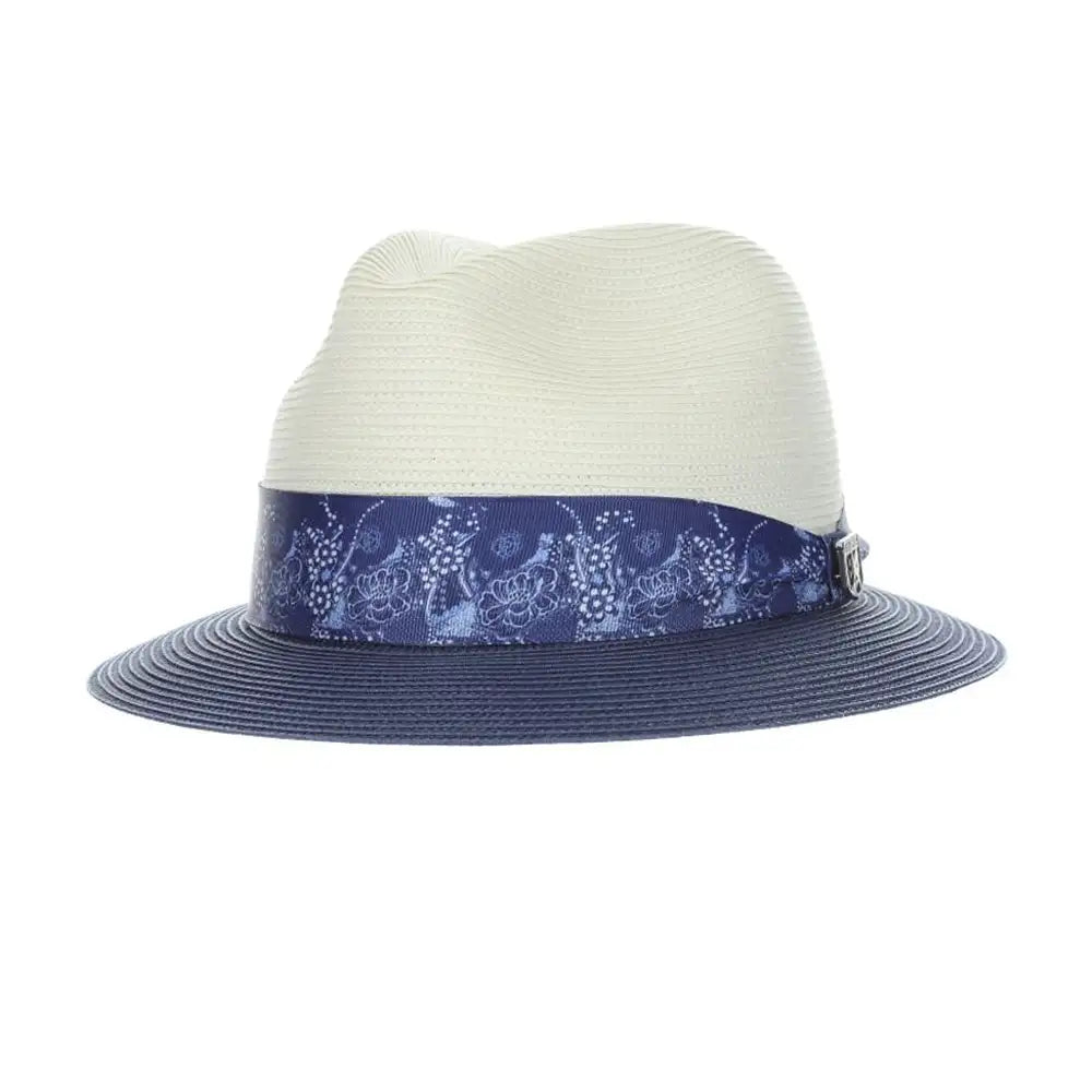 Stacy Adams Haring - Straw Fedora Hat