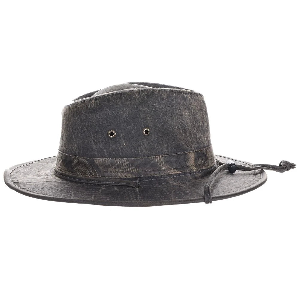 Scala Loon - Weathered Cotton Outback Hat