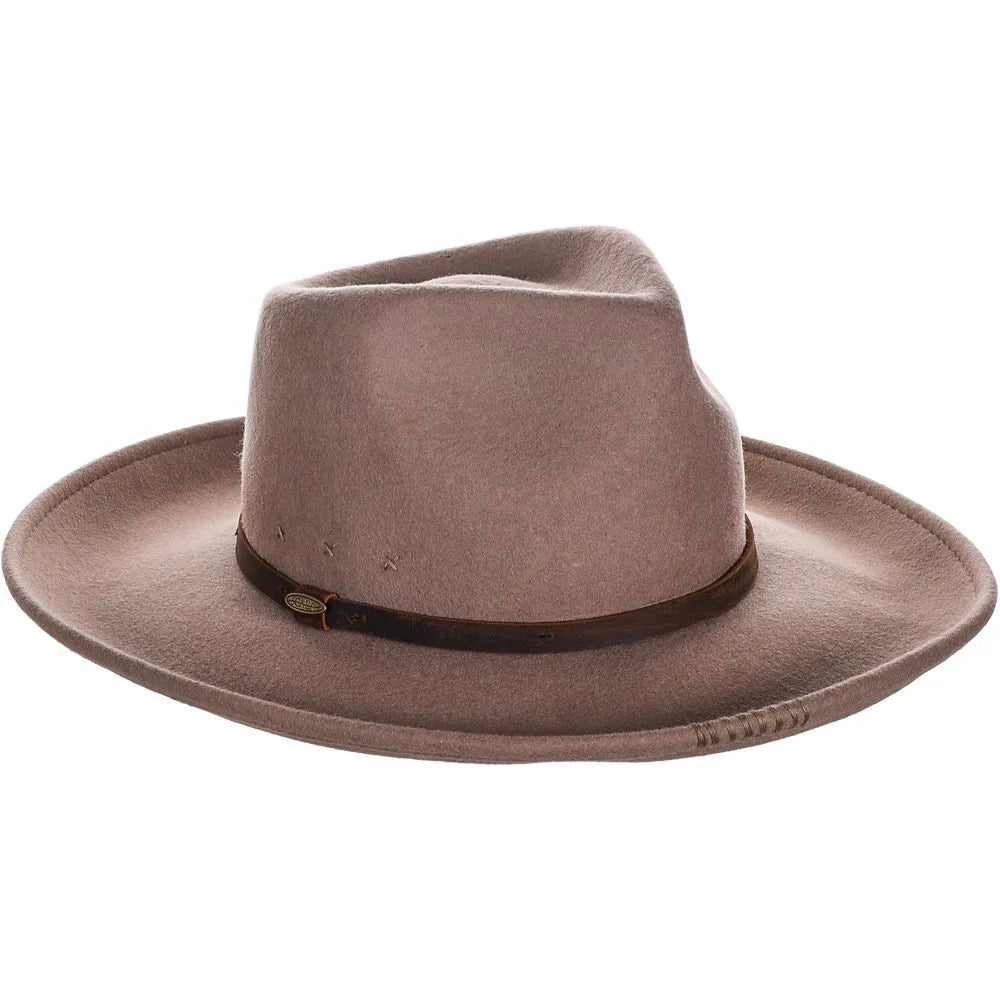 Scala Seneca - Wide Brim Wool Felt Fedora Hat
