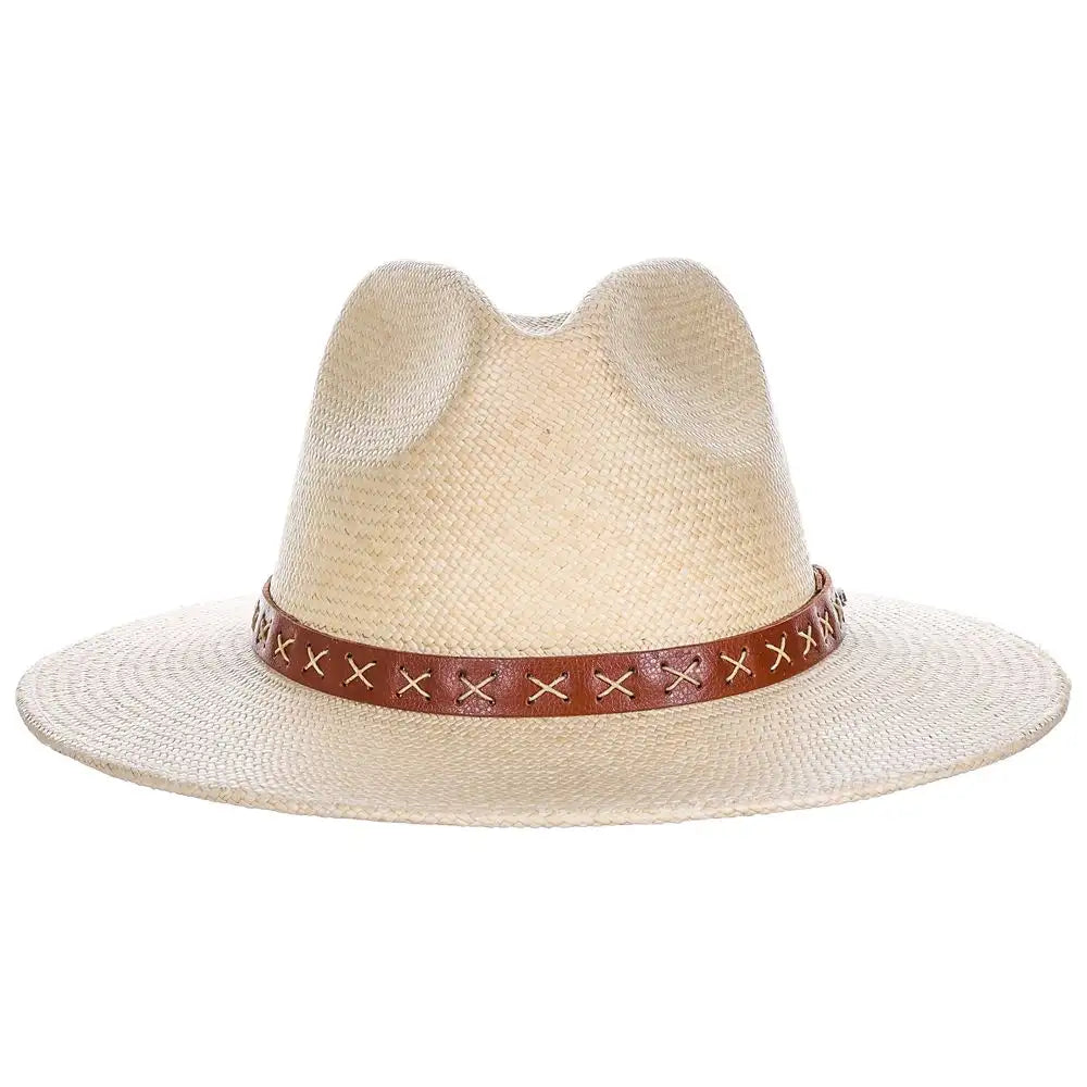 Scala Leon - Panama Straw Fedora Hat