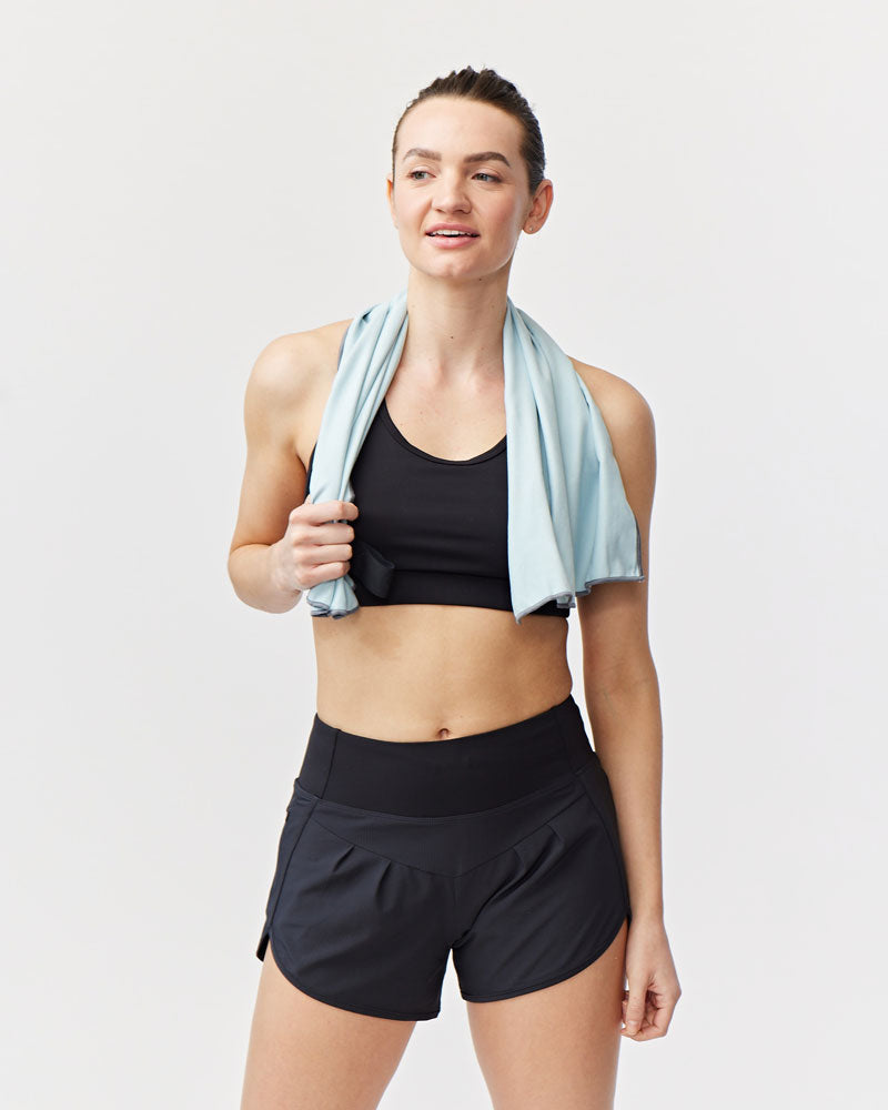 Pantalones cortos de running de mujer Sheva de talle alto