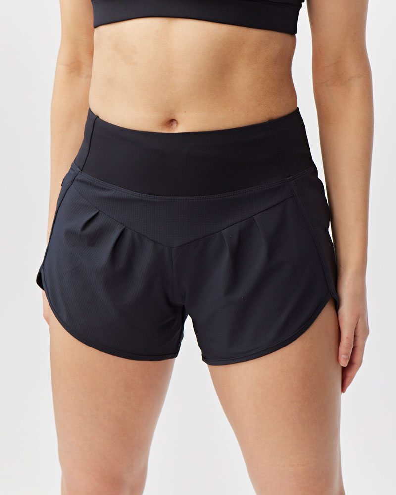 Pantalones cortos de running de mujer Sheva de talle alto