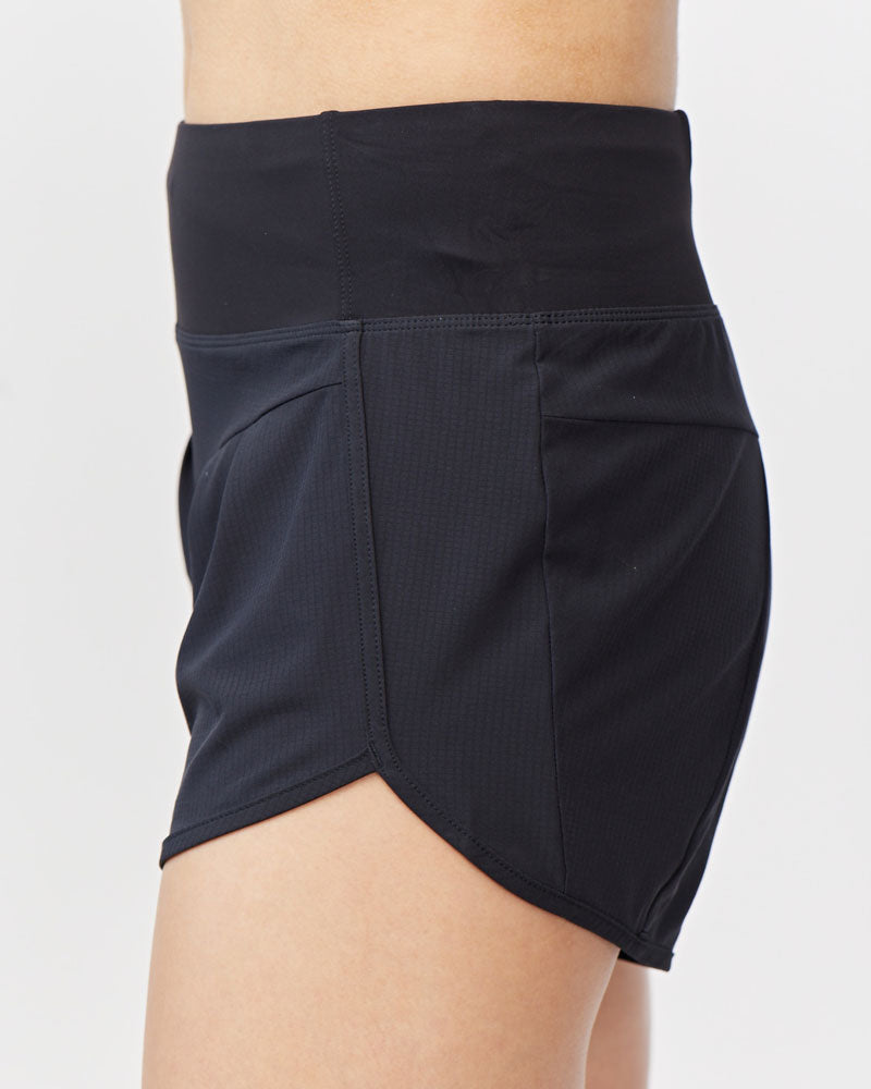 Pantalones cortos de running de mujer Sheva de talle alto