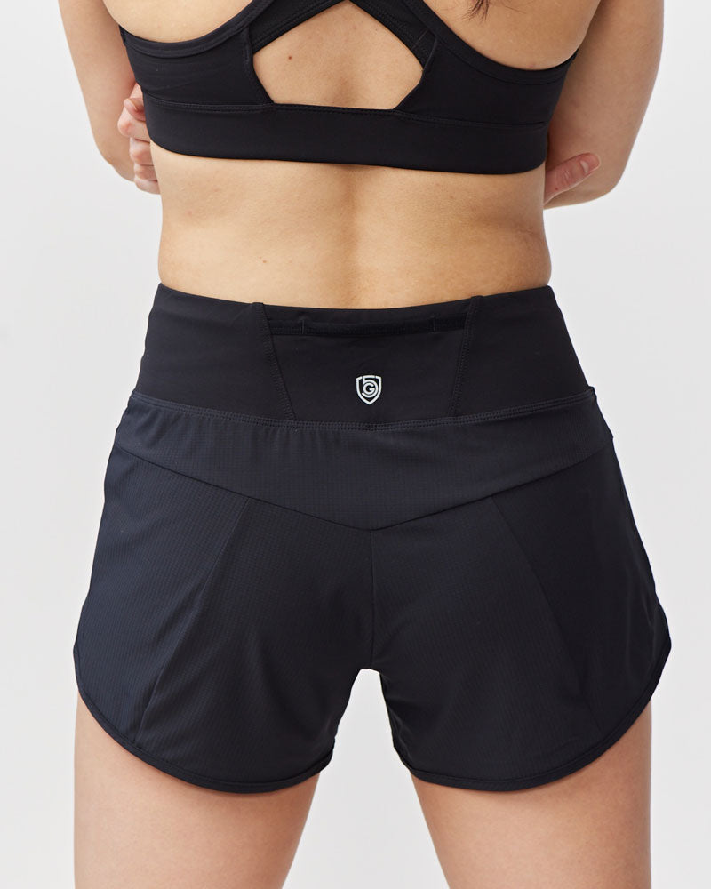 Pantalones cortos de running de mujer Sheva de talle alto