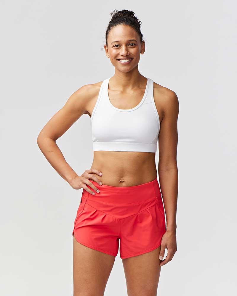 Pantalones cortos de running de mujer Sheva de talle alto