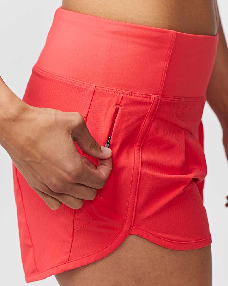 Pantalones cortos de running de mujer Sheva de talle alto