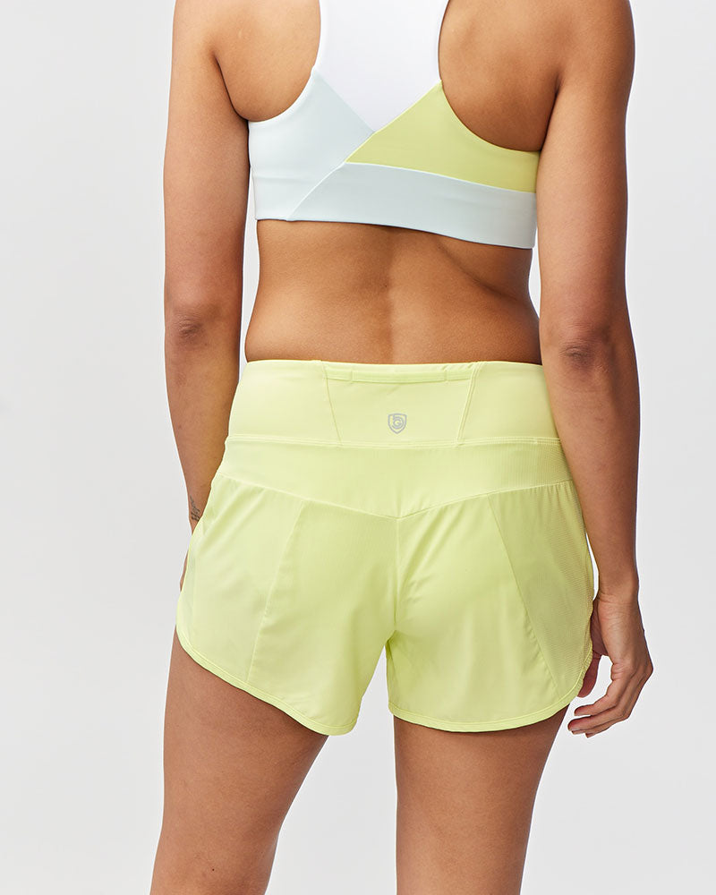 Pantalones cortos de running de mujer Sheva de talle alto
