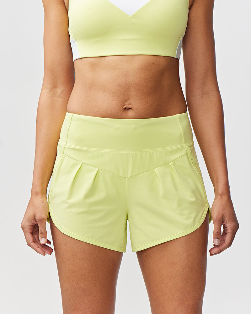 Pantalones cortos de running de mujer Sheva de talle alto