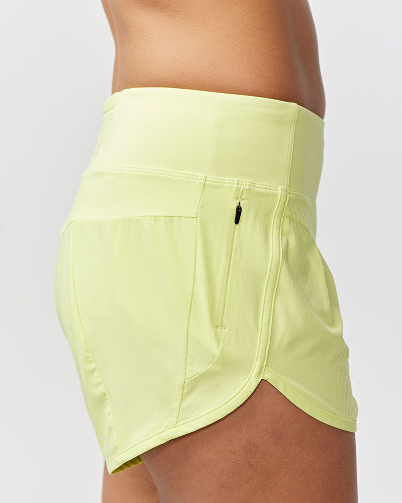 Pantalones cortos de running de mujer Sheva de talle alto