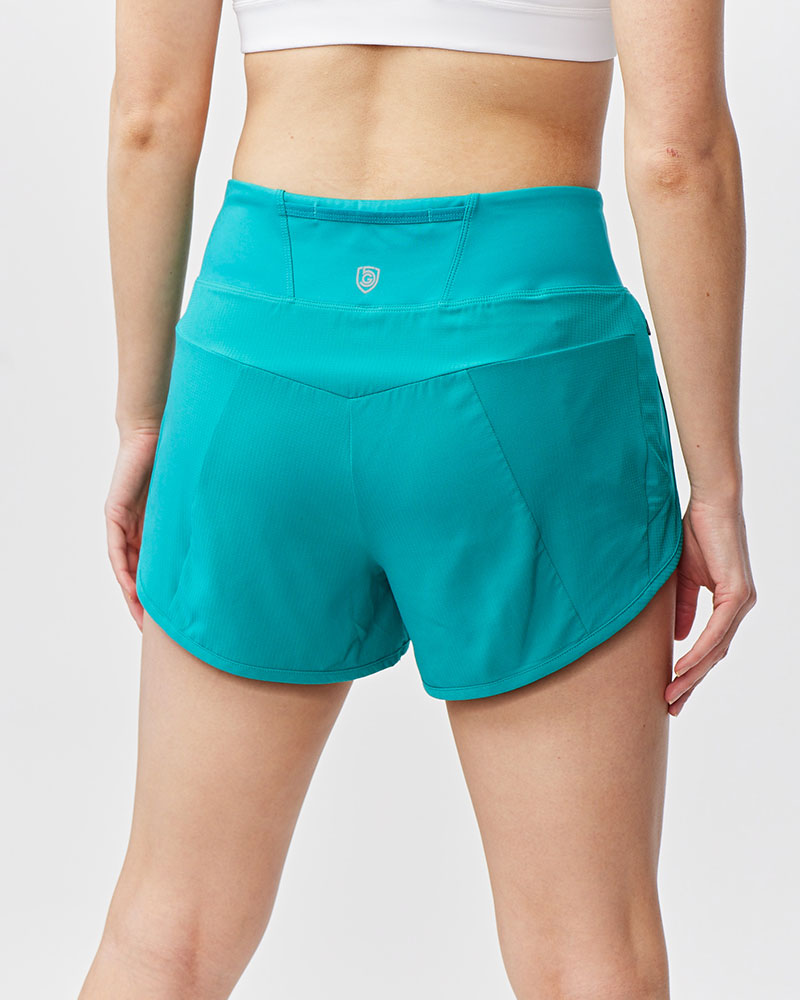 Pantalones cortos de running de mujer Sheva de talle alto