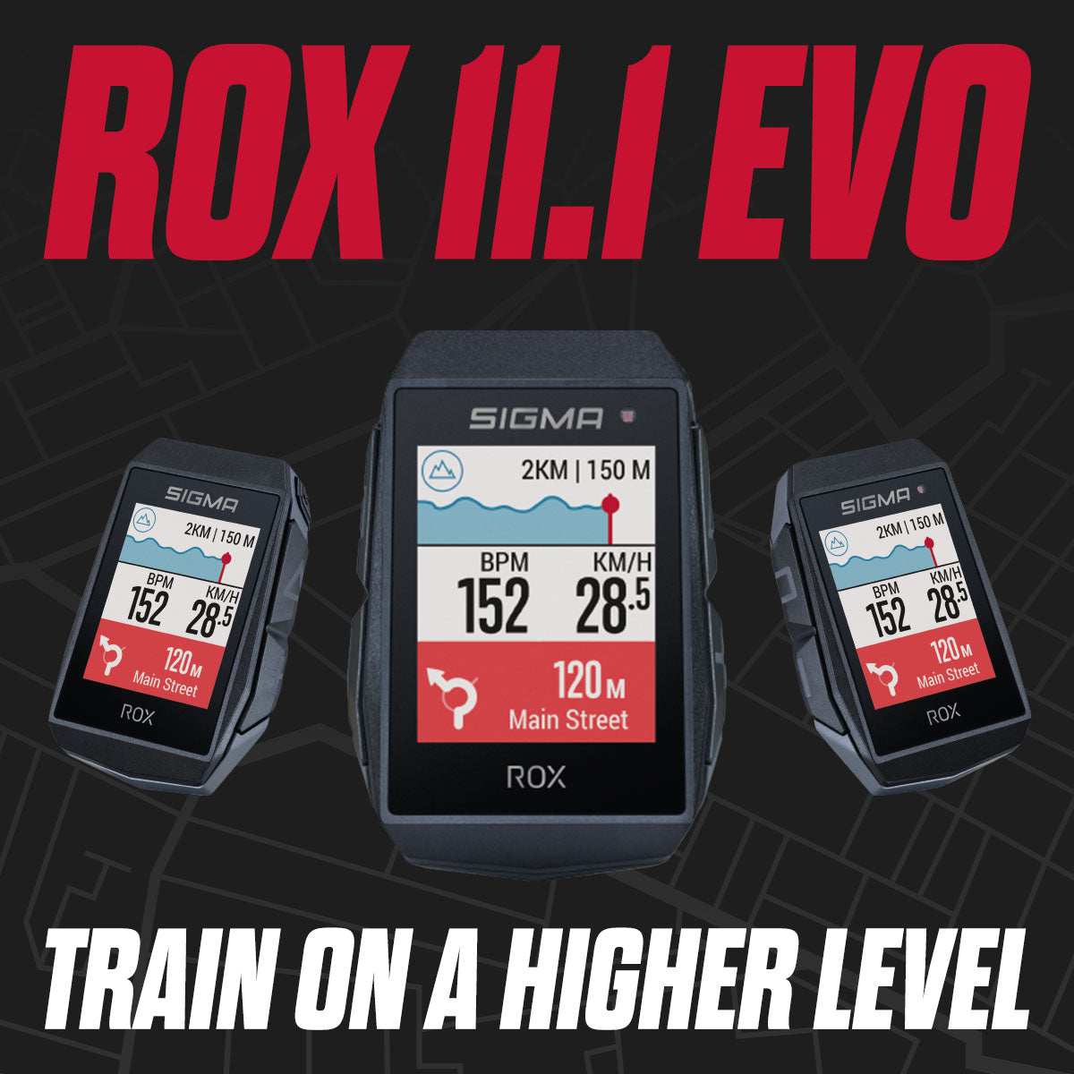 SIGMA GPS Bike Computer - ROX 11.1 EVO, Black