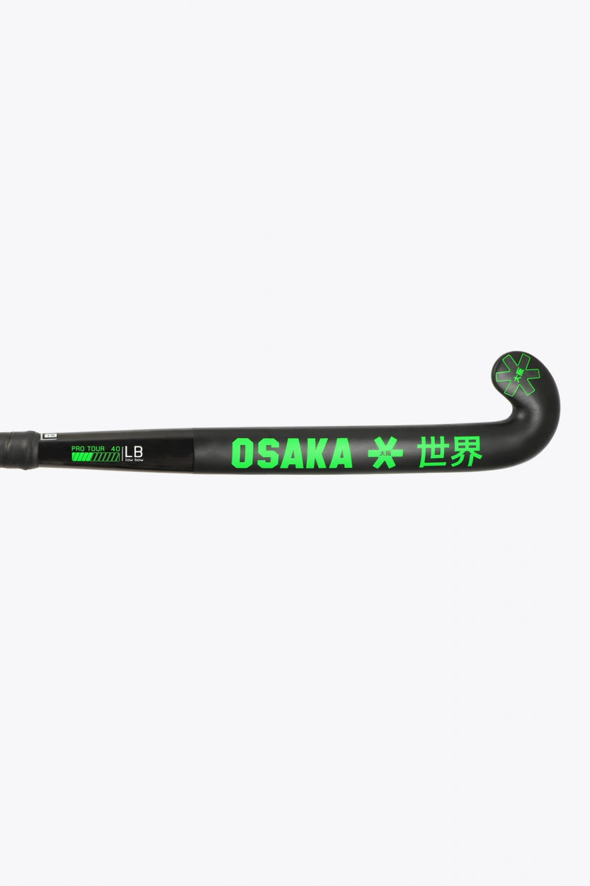 Osaka Field Hockey Stick Pro Tour 40 - Low Bow | Iconic Black