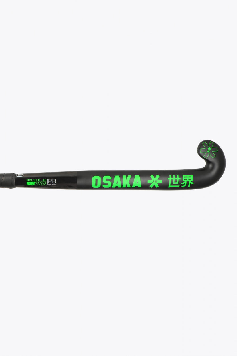 Osaka Field Hockey Stick Pro Tour 40 - Pro Bow | Iconic Black
