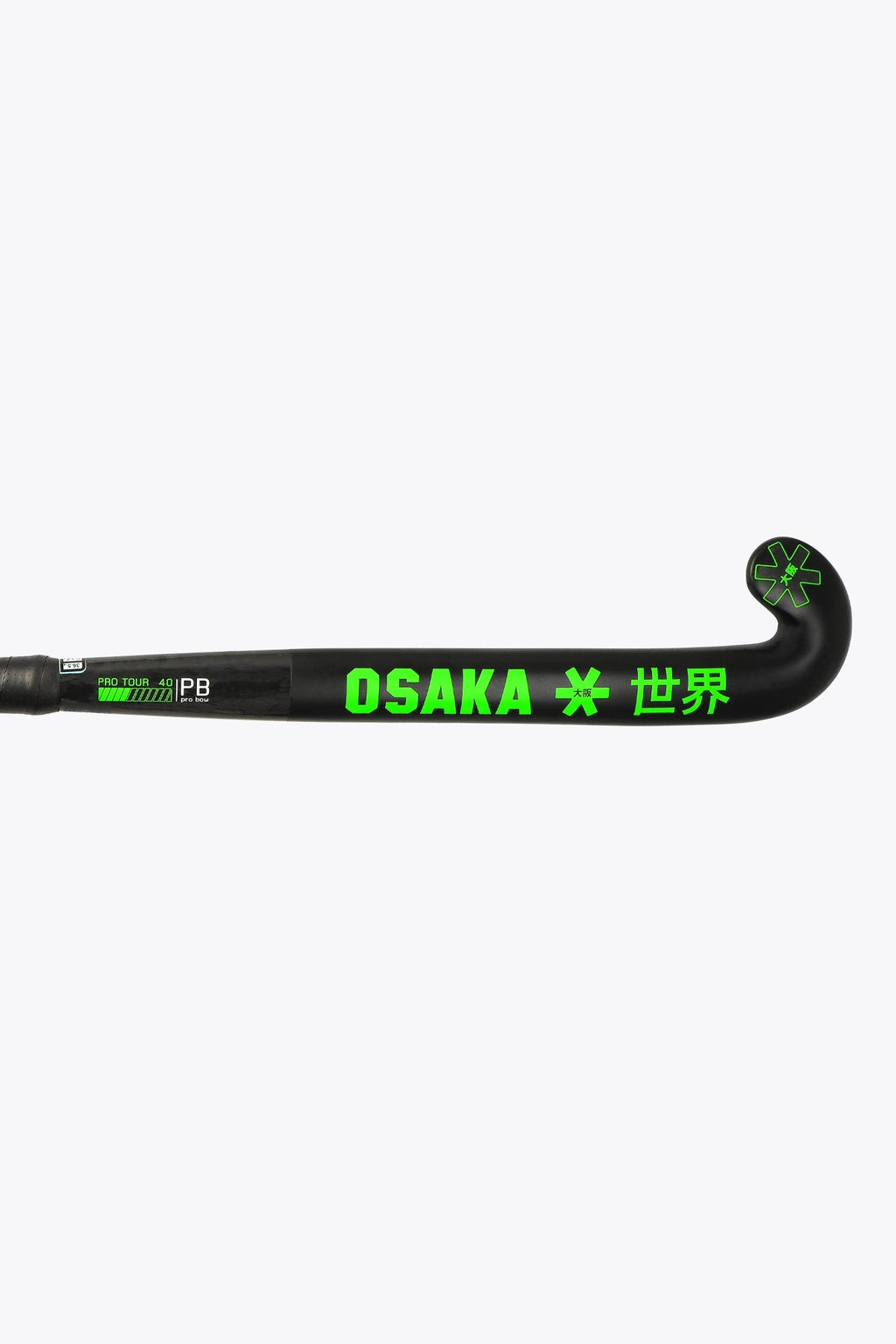 Osaka Field Hockey Stick Pro Tour 40 - Pro Bow - LTD Edition White | Iconic Black