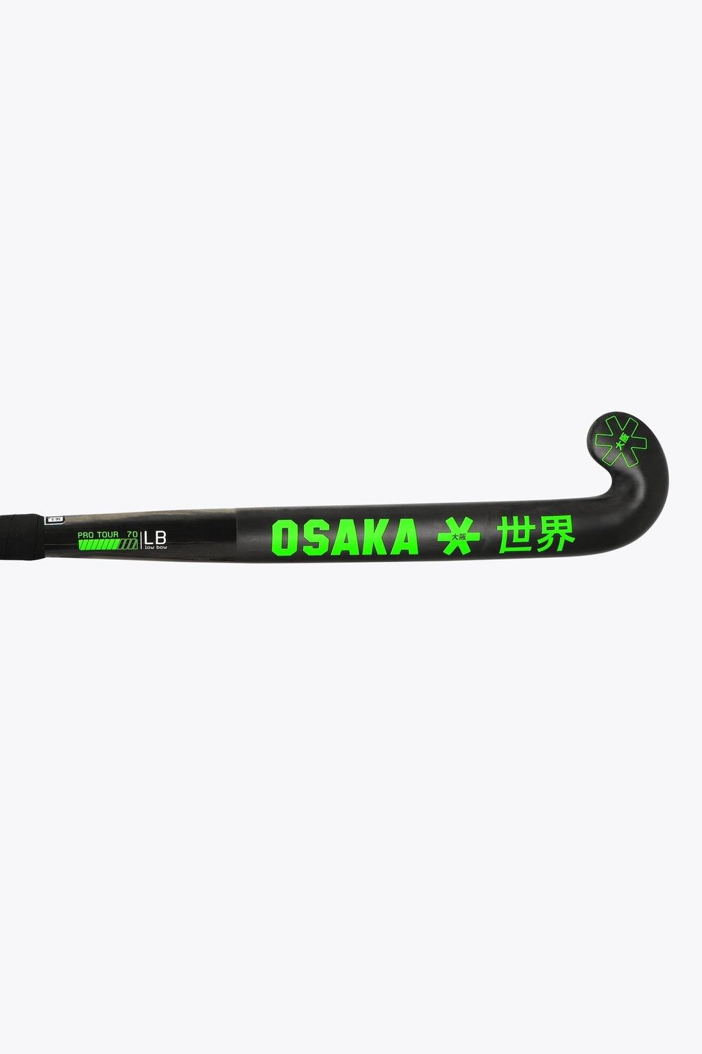 Osaka Field Hockey Stick Pro Tour 70 - Low Bow - LTD Edition White | Iconic Black
