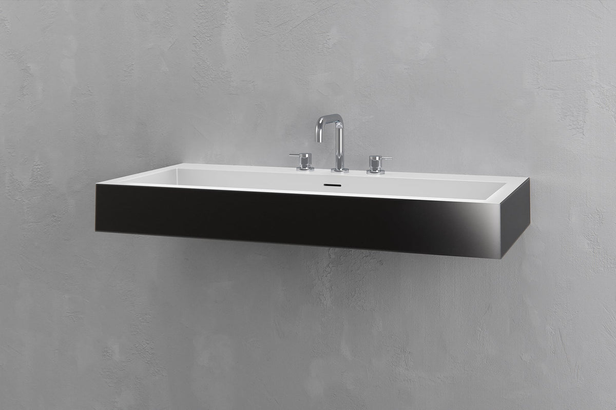 Wall Mounted Rectangular Bathroom Sink