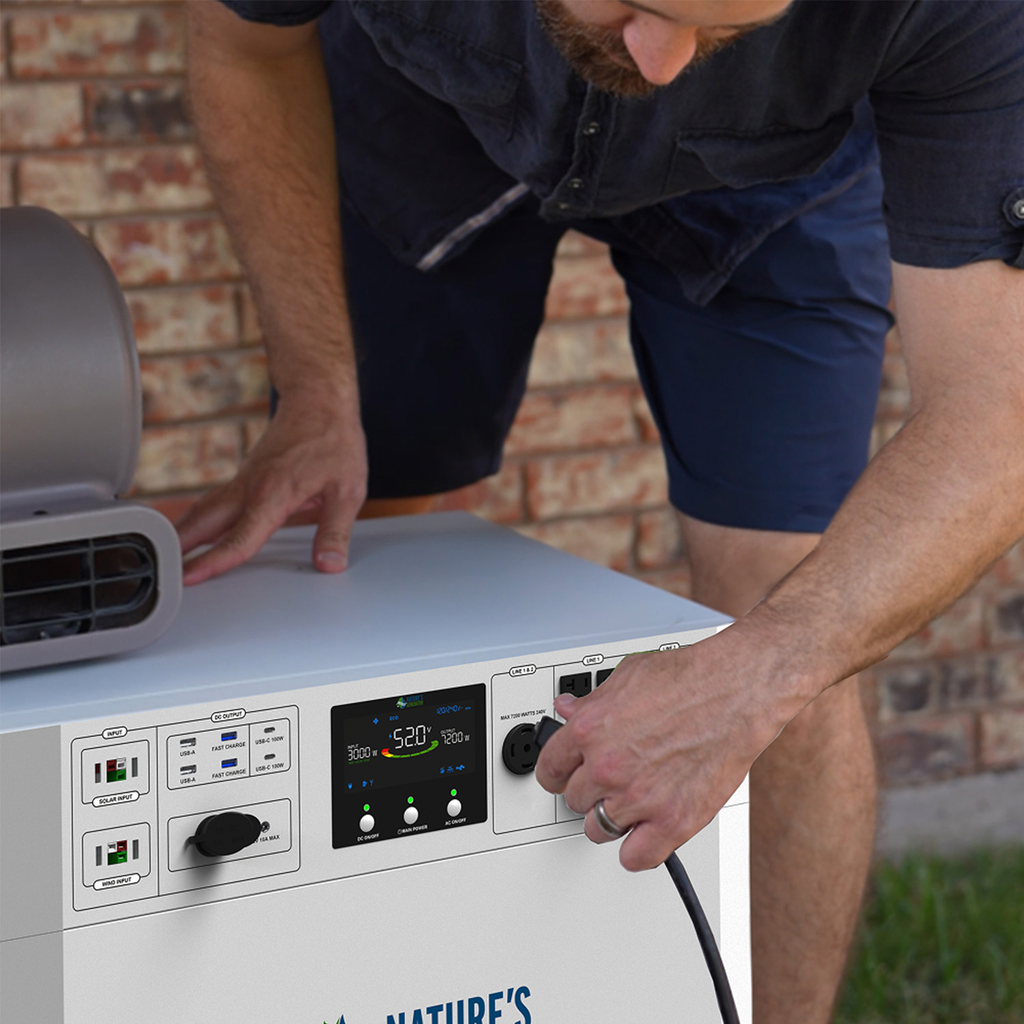 Generador solar Powerhouse V2 e interruptor de transferencia