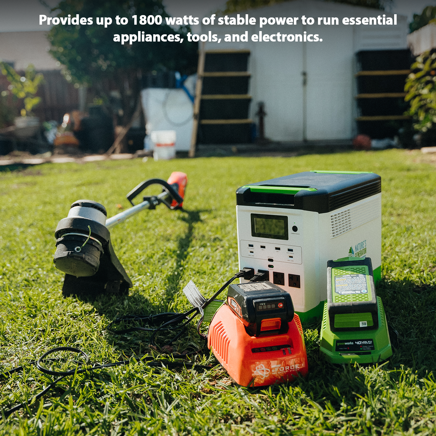 Generador solar de litio de alta capacidad 1800