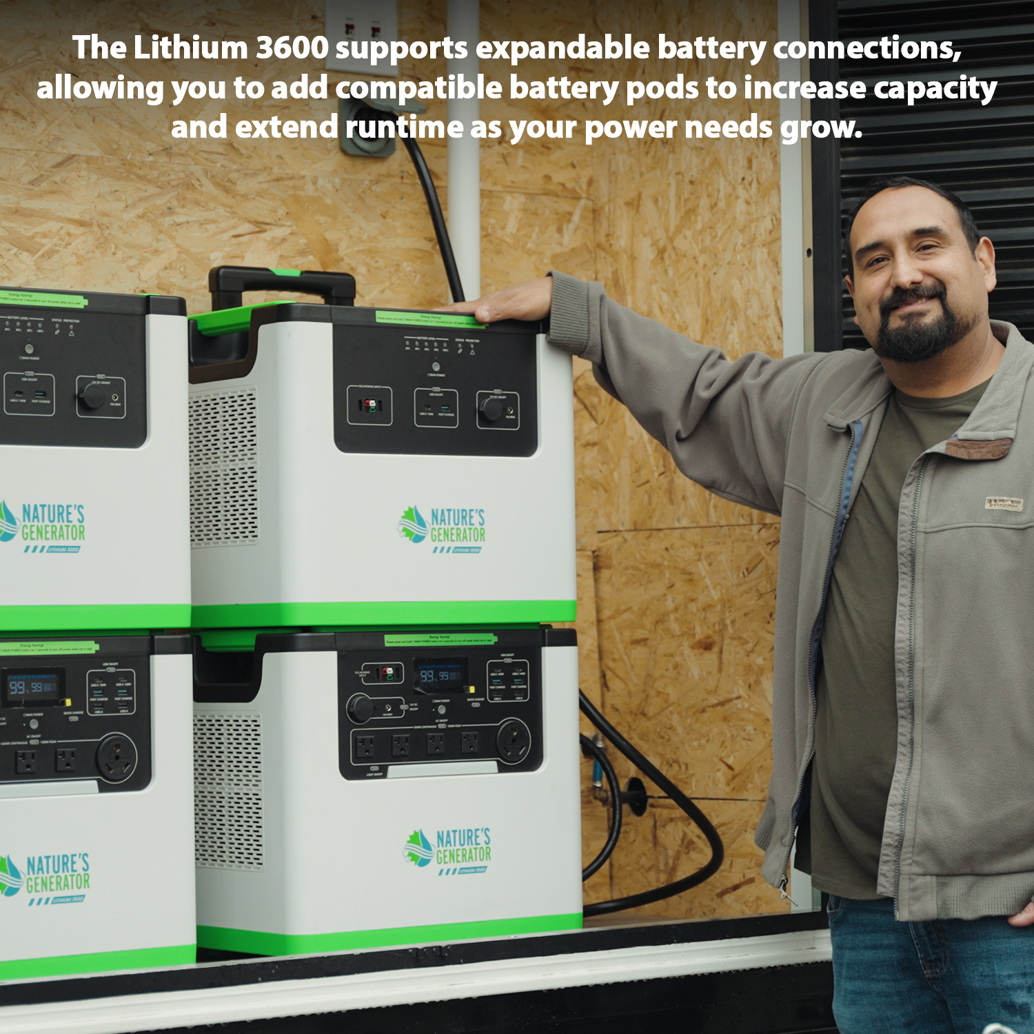 Generador de energía de litio Nature's Generator 3600