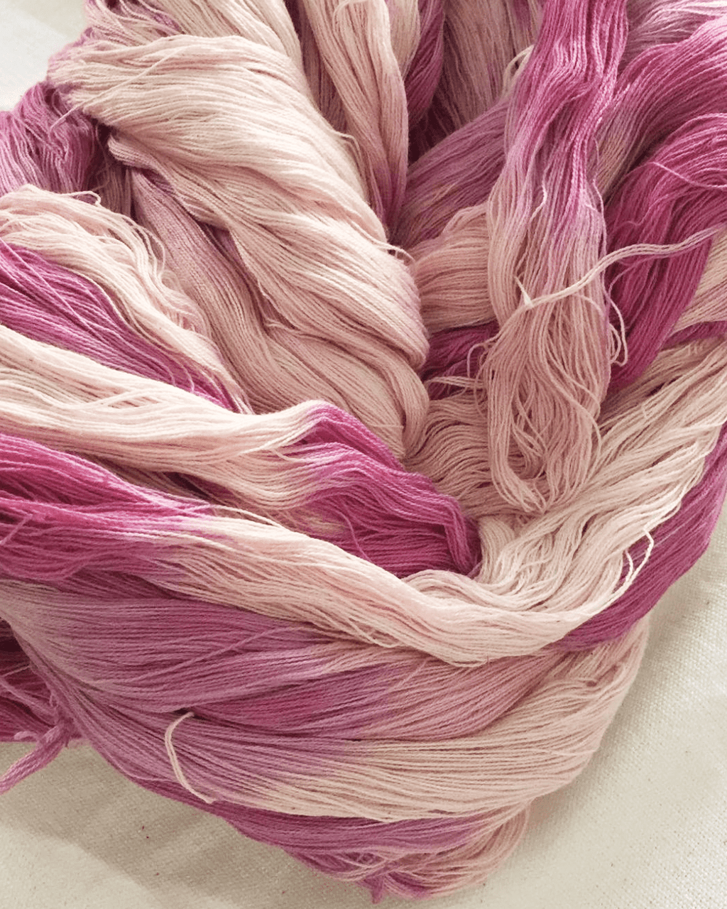 Pink Natural Dyed Shibori Tassel Pillows