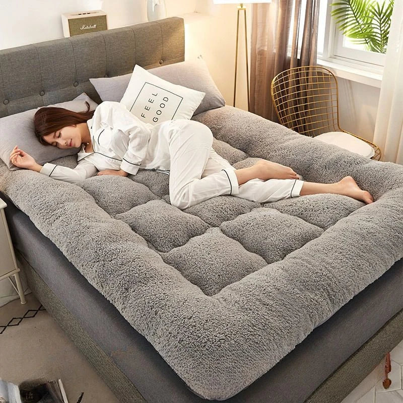 Newest Thickened Warm Lamb Wool Mattress Tatami Mattress Student Dormitory Mattress Non-Slip Foldable for Bedroom Sofa Bed 매트리스