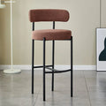 MOMO Home Bar Stools Stainless Steel Bar Milk Tea Store High Chair French Cream Style Designer Bar Chair Bar Stools Wholesale