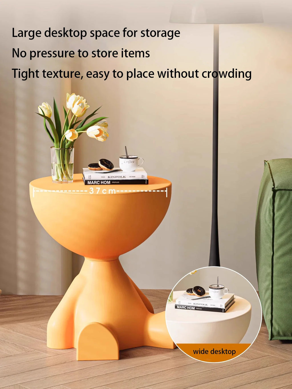 Customized cartoon sofa side table creative flat head coffee table small home plastic coffee table furniture side table