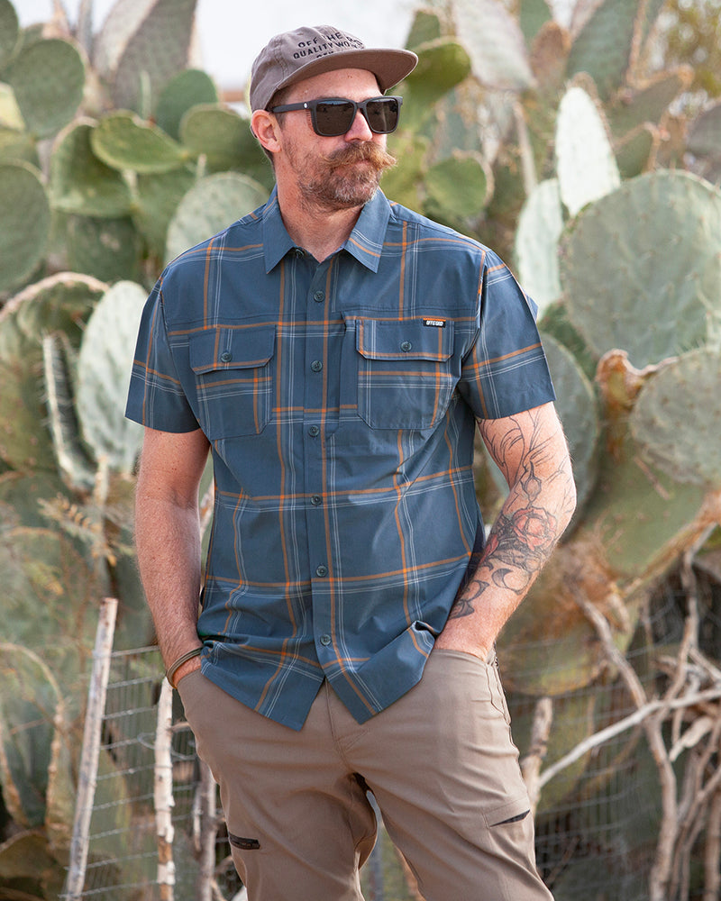 Camisa Jack Knife SS - Gris Azul Oscuro