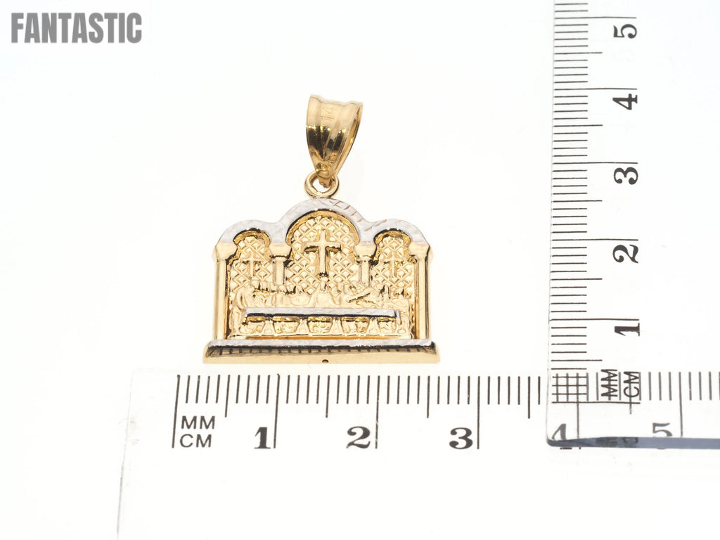 Colgante Cuadrado La Última Cena | Oro de 14K