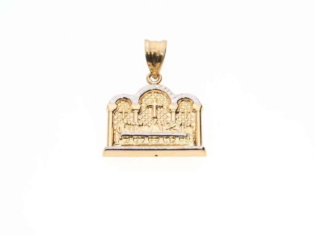 Colgante Cuadrado La Última Cena | Oro de 14K