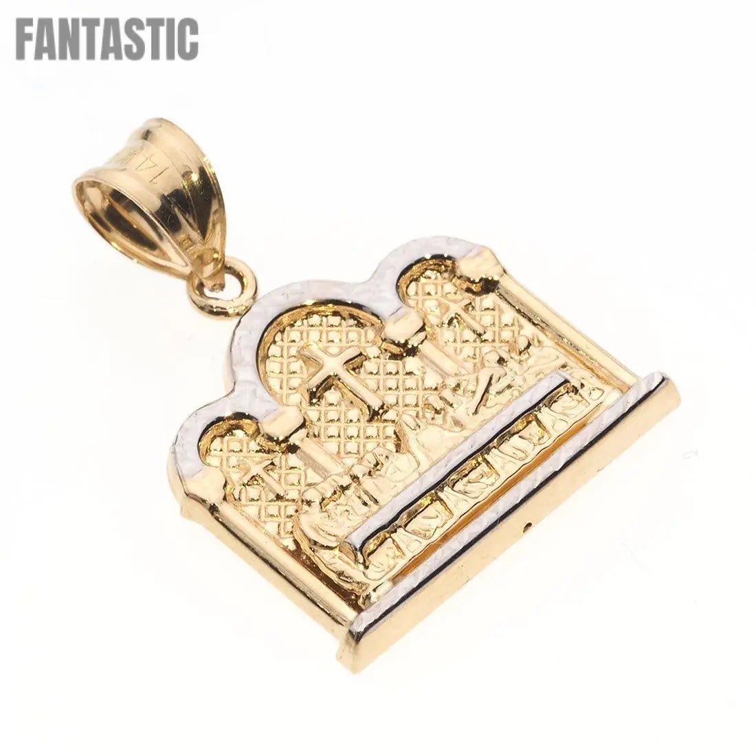 Colgante Cuadrado La Última Cena | Oro de 14K