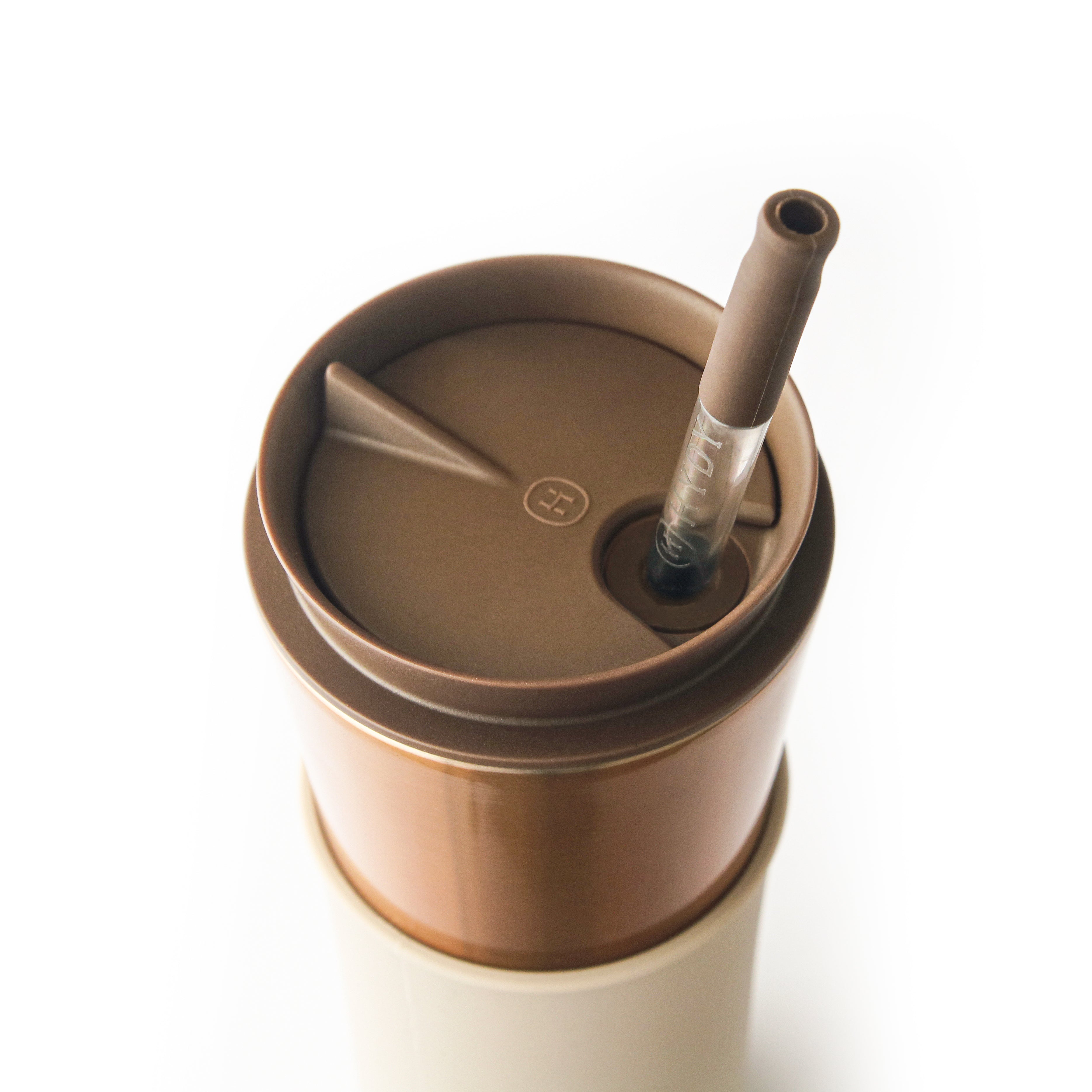 Bronze Gold Travel Mug - Mocha 15 Oz