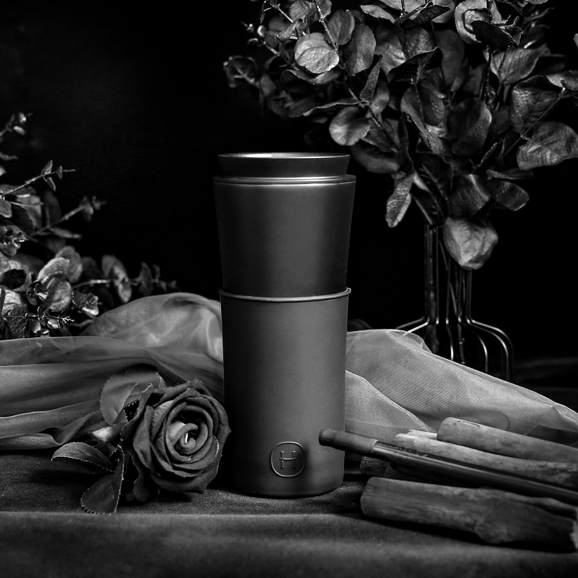 Vaso de viaje negro - Negro tinta 443 ml