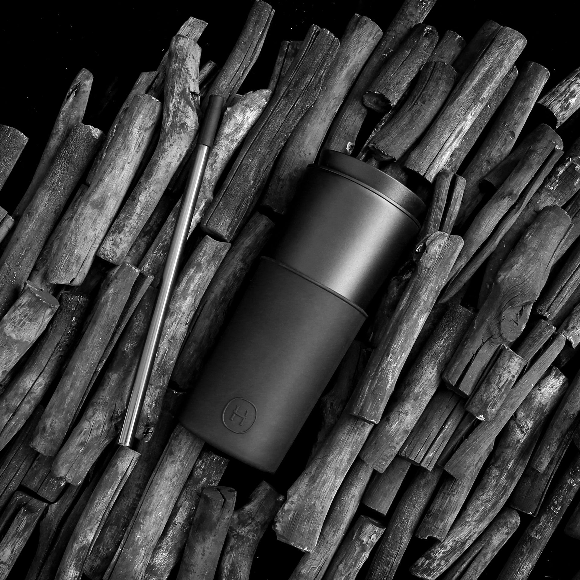 Vaso de viaje negro - Negro tinta 443 ml