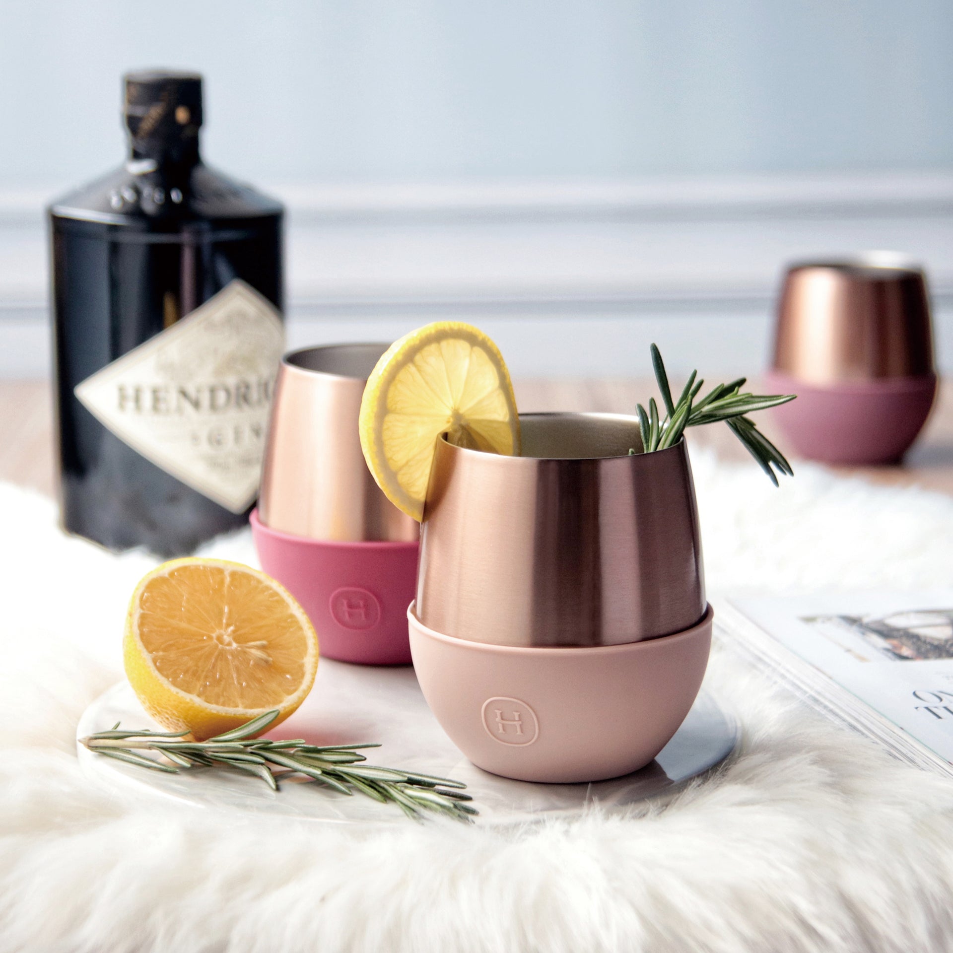 Pink Gold Tumbler-Latte 8 OZ