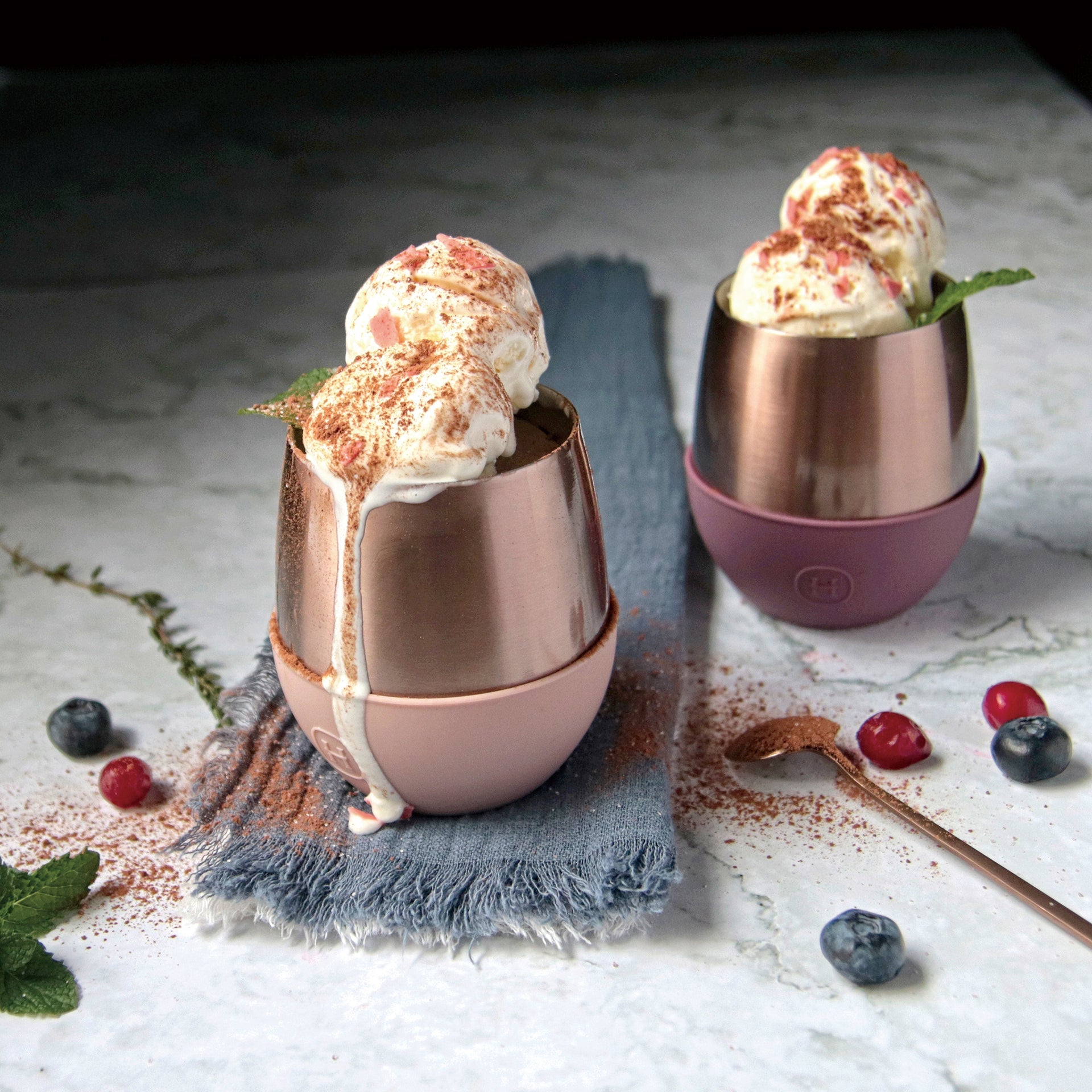 Pink Gold Tumbler-Latte 8 OZ
