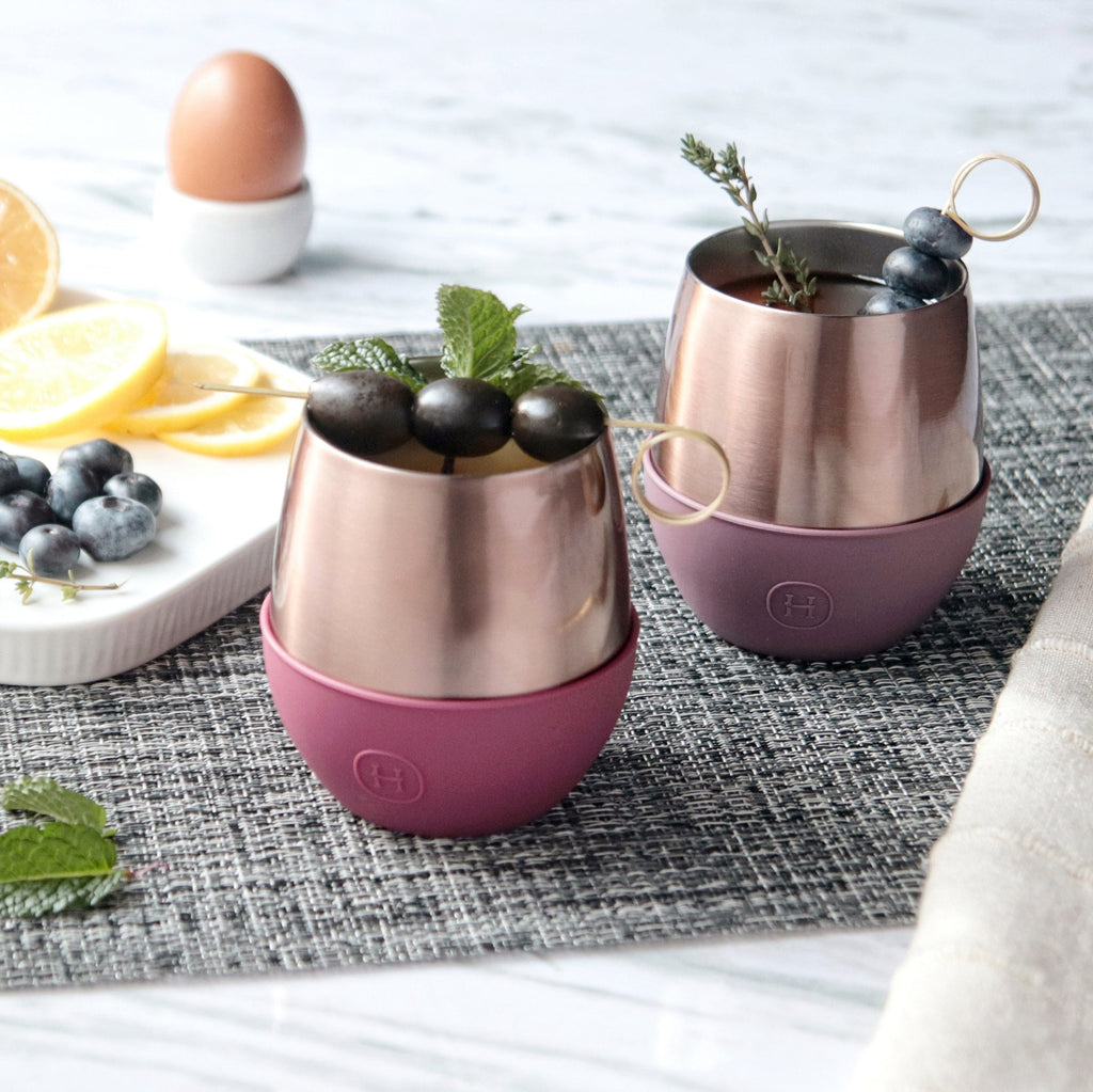 Pink Gold Tumbler-Sangria 8 OZ