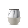 White Marble Tumbler-Eucalyptus 8 OZ
