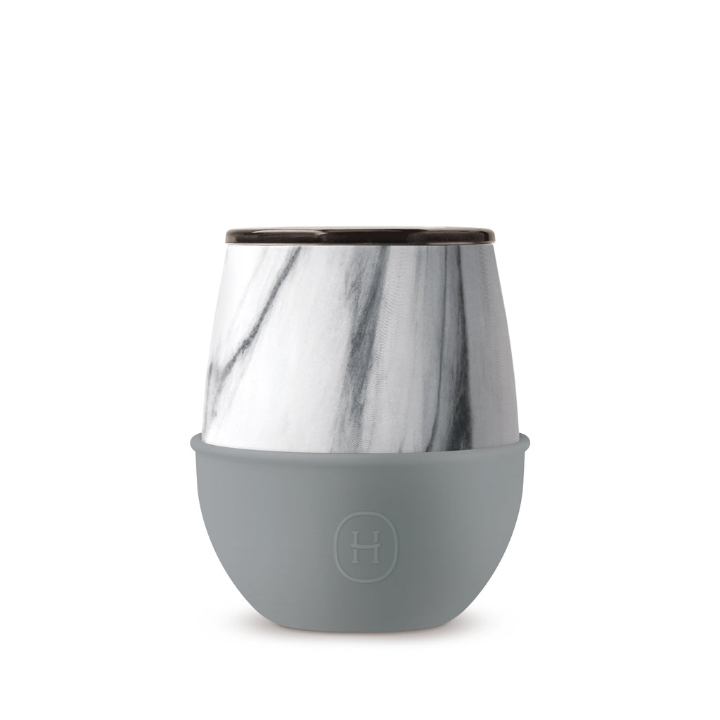 White Marble Tumbler-Fjord 8 OZ