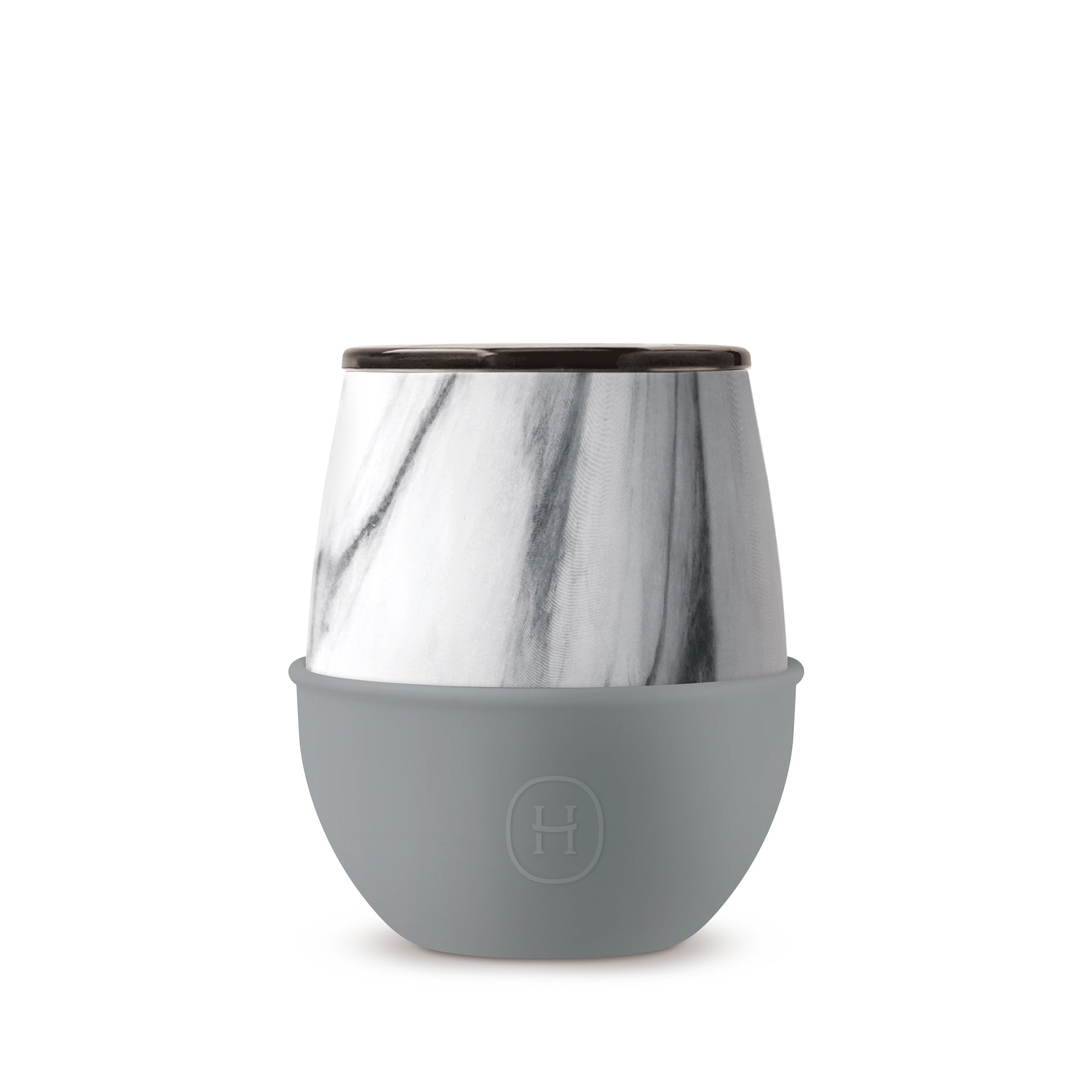 White Marble Tumbler-Fjord 8 OZ