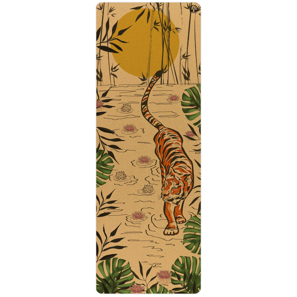 Esterilla de Yoga de Corcho Tiger Lotus Aura